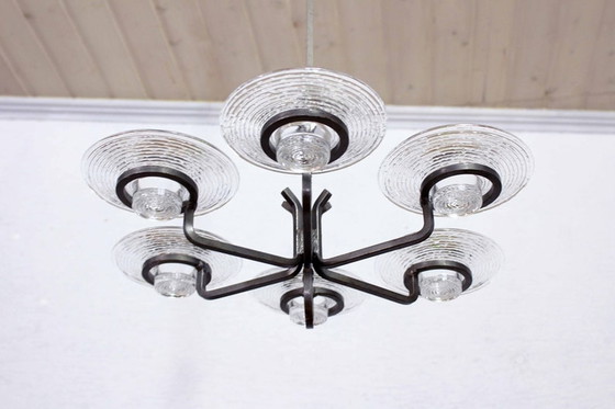 Image 1 of Erik Höglund Art Deco chandelier