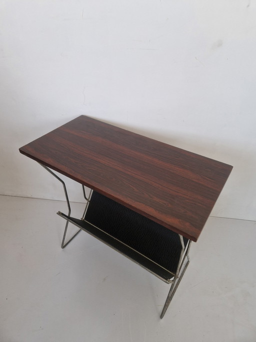 Vintage Pallisander Veneer Magazine Rack