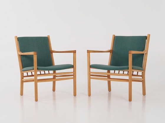 Image 1 of Beech Armchair, Danish Design, 1970S, Designer: Erik Ole Jørgensen, Manufacture: Tarm Stole & Møbelfabrik