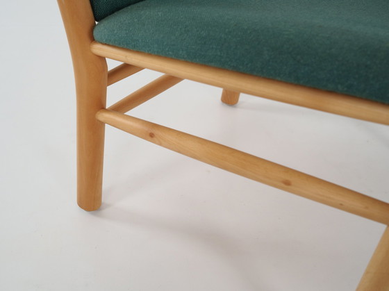 Image 1 of Beech Armchair, Danish Design, 1970S, Designer: Erik Ole Jørgensen, Manufacture: Tarm Stole & Møbelfabrik