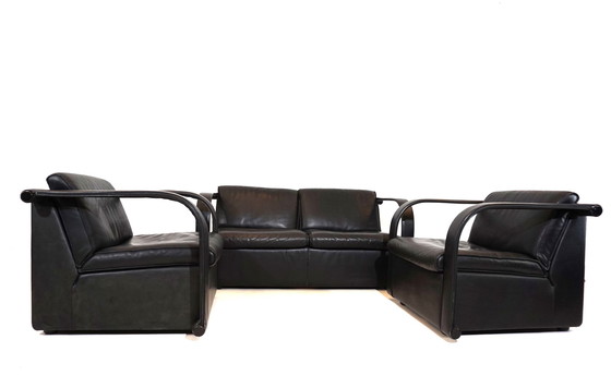 Image 1 of Otto Zapf Arcona Leather Living Room Set for Art Collection