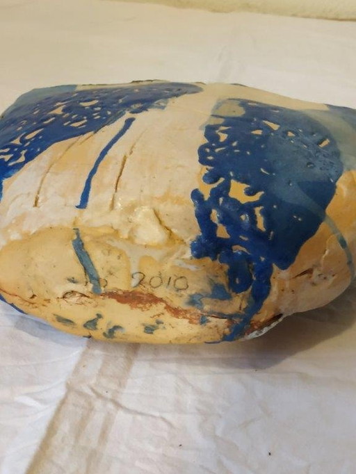 Oval Vase, Pottery Pot, Ceramics, José Botterhuis, 27 X 8 X 19 Cm (2010)