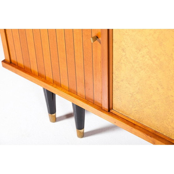 Image 1 of Large vintage wooden sideboard, France, 1940s