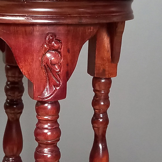 Image 1 of French Mahogany Plant Table