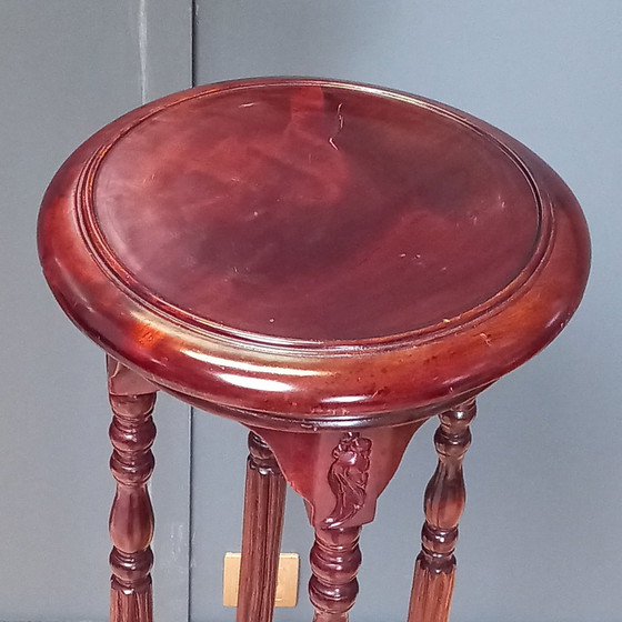 Image 1 of French Mahogany Plant Table