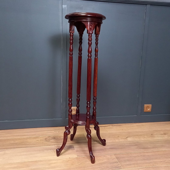 Image 1 of French Mahogany Plant Table