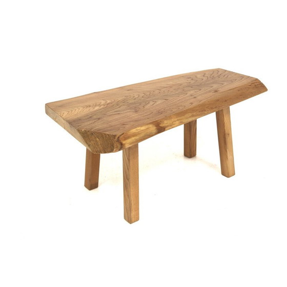 Image 1 of Vintage elm coffee table, Sweden 1970