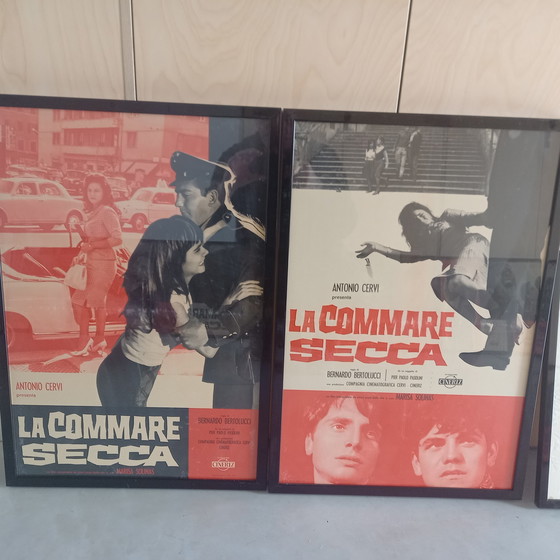 Image 1 of 10x Bernardo Bertolucci sur le film : La Commare Secca affiches de film encadrées