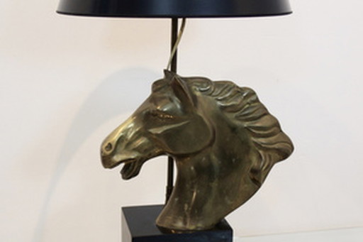 French ‘Cheval’ Horsehead Table Lamp