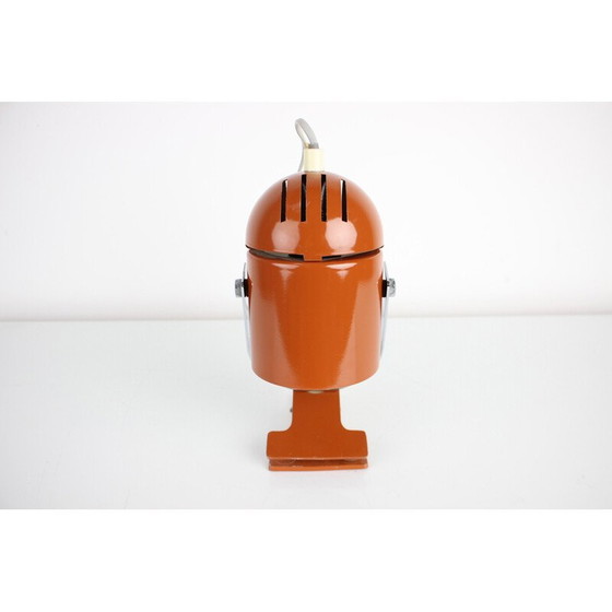 Image 1 of Vintage metal and chrome wall lamp with clamp by Stanislav Indra, Czechoslovakia 1970s