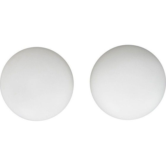 Image 1 of Pair of vintage glass table lamps, 1970s