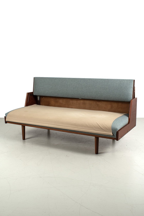 Image 1 of Vintage Ge258 Sleeper Sofa Hans Wegner For Getama Refurbished 69809