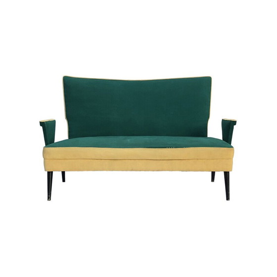 Image 1 of Mid Century Love Seat Sofa Custom MadeItalian 1950s