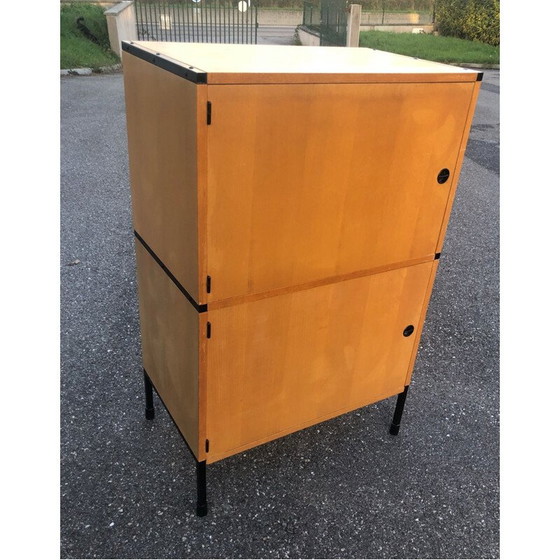 Image 1 of Vintage two-door wooden cabinet by Charles Minvielle, 1965