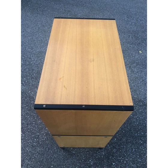 Image 1 of Vintage two-door wooden cabinet by Charles Minvielle, 1965