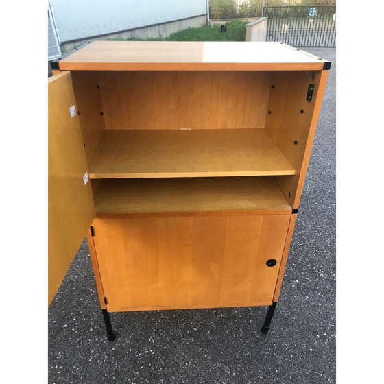 Image 1 of Vintage two-door wooden cabinet by Charles Minvielle, 1965