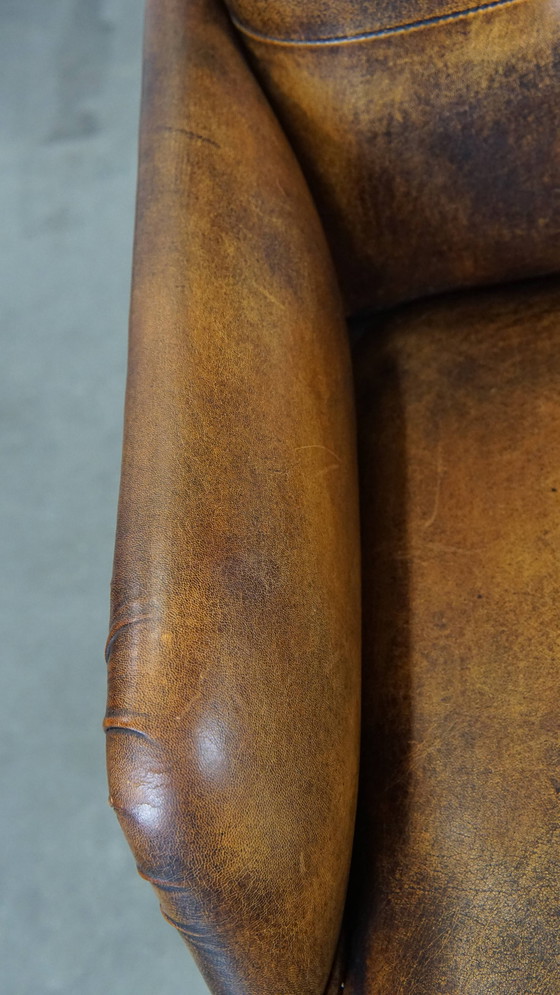 Image 1 of Sheepskin Wheeled Office Chair