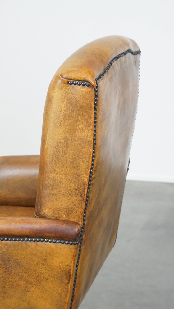 Image 1 of Sheepskin Wheeled Office Chair