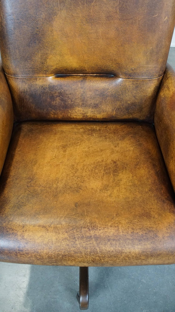 Image 1 of Sheepskin Wheeled Office Chair