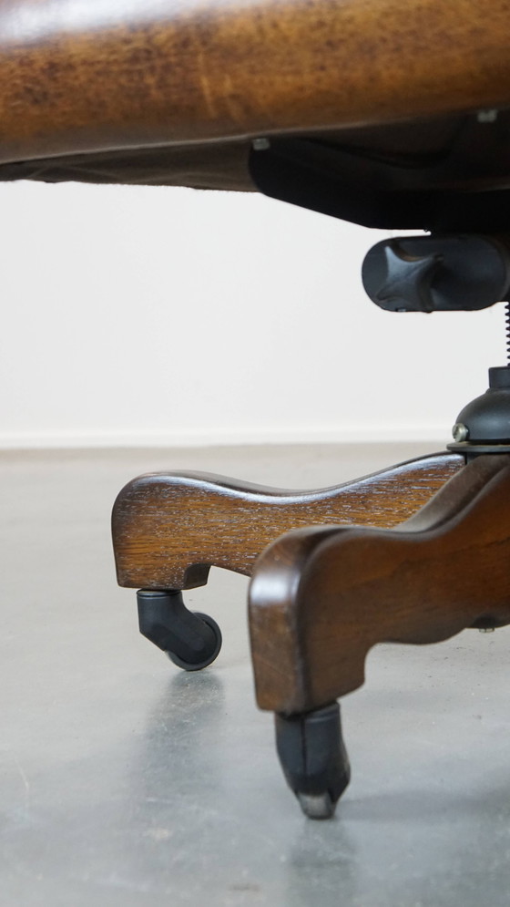 Image 1 of Sheepskin Wheeled Office Chair