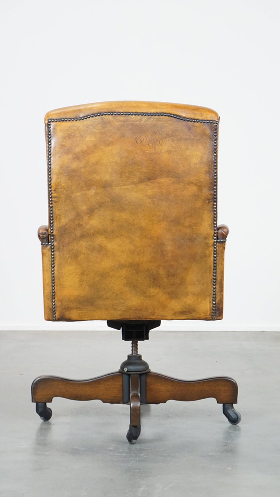 Image 1 of Sheepskin Wheeled Office Chair
