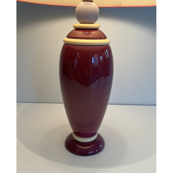 Image 1 of Pair of vintage ceramic lamps, France 1970