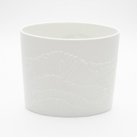 Image 1 of Rosenthal Rosemonde Nairac Bisque Porcelain Vase Duo Tree Of Life&amp;Anemone Op-Art