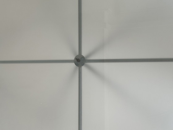 Image 1 of Vintage coffee table glass metal Paolo Piva style