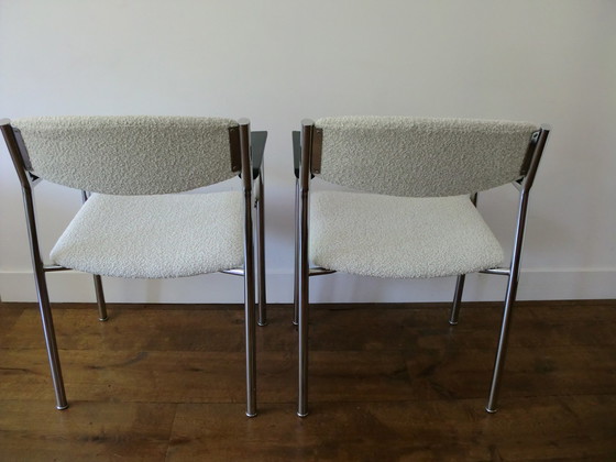 Image 1 of set of 2 gijs van der sluis dining chairs