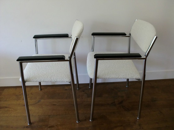 Image 1 of set of 2 gijs van der sluis dining chairs