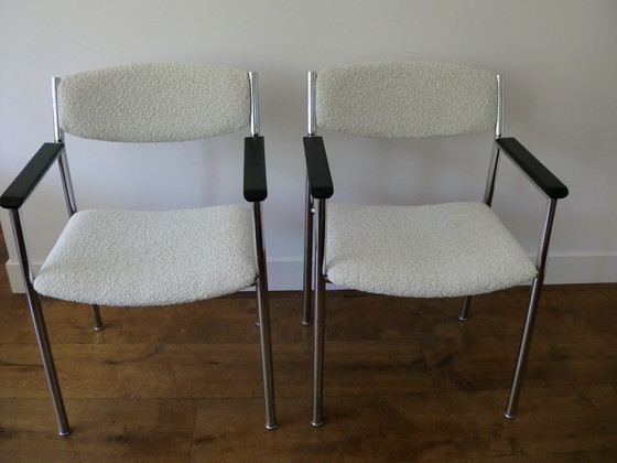 Image 1 of set of 2 gijs van der sluis dining chairs