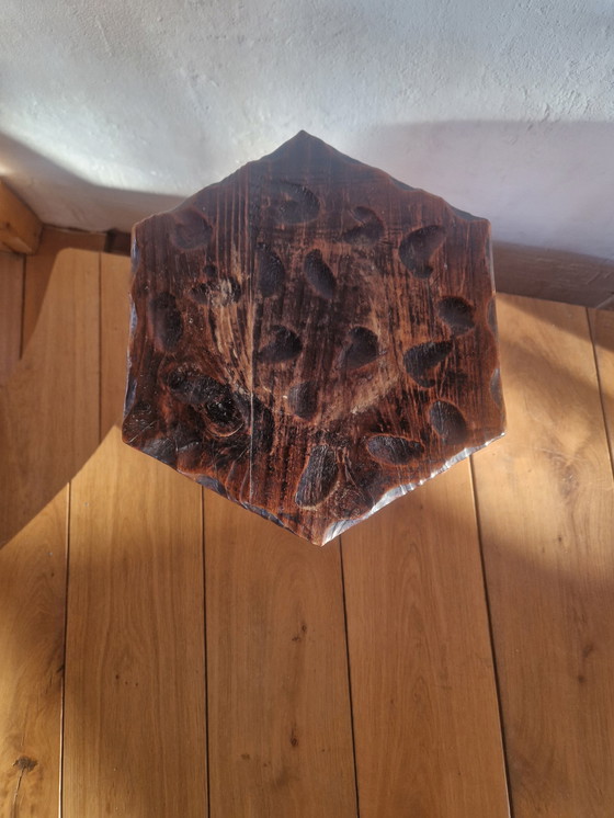 Image 1 of Brutalist Vintage Spanish Milking Stool