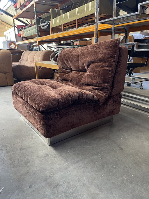Vintage Italian Design Lounge Chair From Saporiti