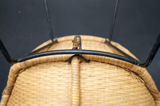 Image 1 of Sedie in vimini vintage tedesche, anni '60, set di 2 