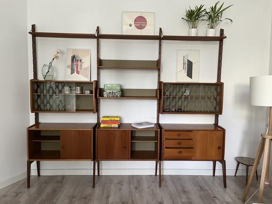 Image 1 of John Texmon Teak Wall unit