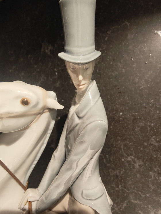 Image 1 of Figura de porcelana Lladró Hombre a Caballo 1969-85 4515G