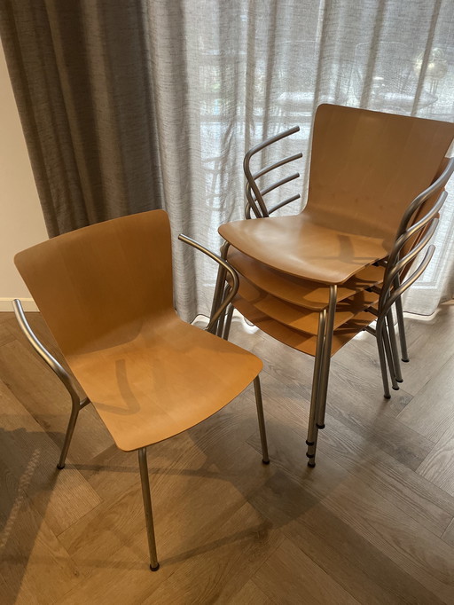 5 Fritz Hansen Chairs Vico Design By Vico Magistretti