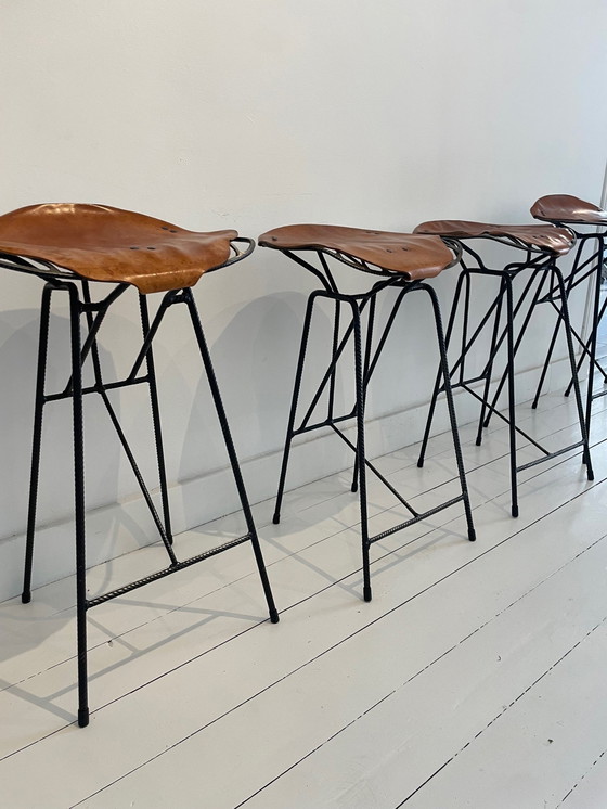 Image 1 of 6x Sander Wassink barstools