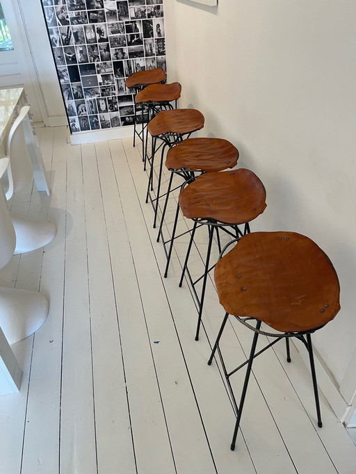 6x Sander Wassink barstools