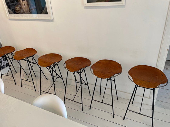 Image 1 of 6x Sander Wassink barstools