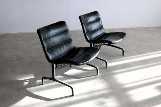 Image 1 of 2X Vintage Jorgen Kastholm 8000 Series Armchairs