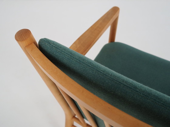 Image 1 of Beech Armchair, Danish Design, 1970S, Designer: Erik Ole Jørgensen, Manufacture: Tarm Stole & Møbelfabrik