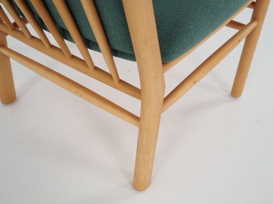 Image 1 of Beech Armchair, Danish Design, 1970S, Designer: Erik Ole Jørgensen, Manufacture: Tarm Stole & Møbelfabrik