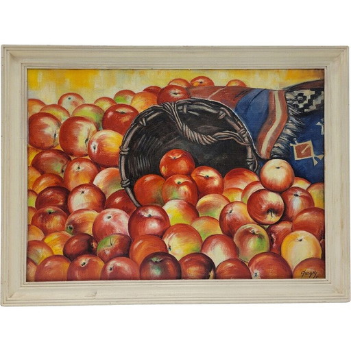 Vintage painting representing a still life by Onik Sahakian