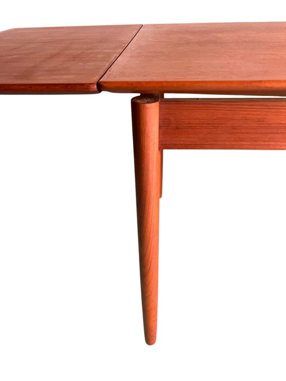 Image 1 of Design danese - Tavolo da pranzo allungabile in teak di Willy Sigh per la fabbrica di mobili H. Sigh and Sons in Danimarca - ann