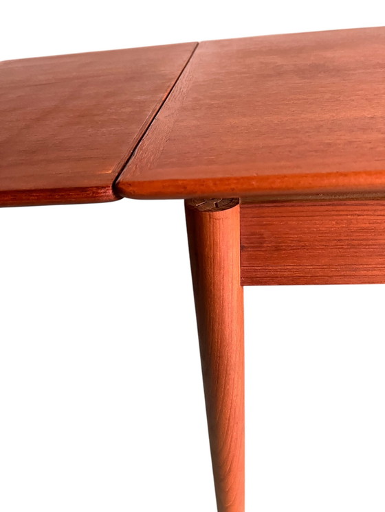Image 1 of Design danese - Tavolo da pranzo allungabile in teak di Willy Sigh per la fabbrica di mobili H. Sigh and Sons in Danimarca - ann