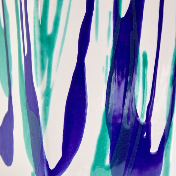 Image 1 of Austrian vintage Wasserfall ceramic floor vase by Gmundner Keramik, 1980s