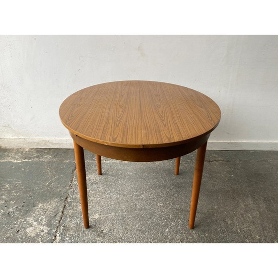 Image 1 of Tavolo da pranzo allungabile vintage in formica e faggio massello per Schreiber Furniture, 1960