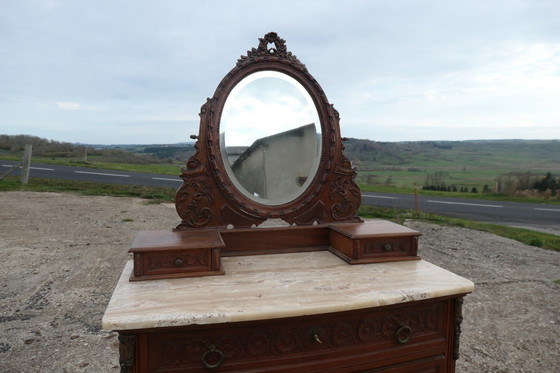 Image 1 of Louis Xvi Style Walnut Dressing Table