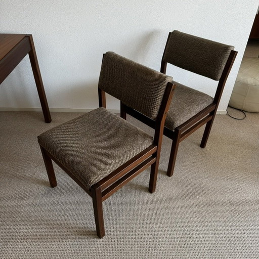 Set/4 Cees Braakman For Pastoe Dining Chairs Mcm